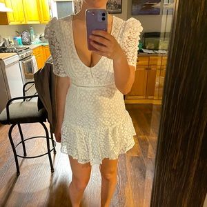 White mini dress